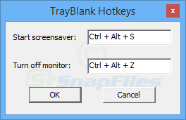 screenshot of TrayBlank