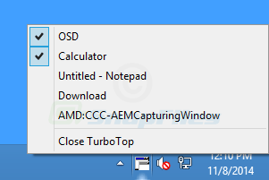 screen capture of TurboTop