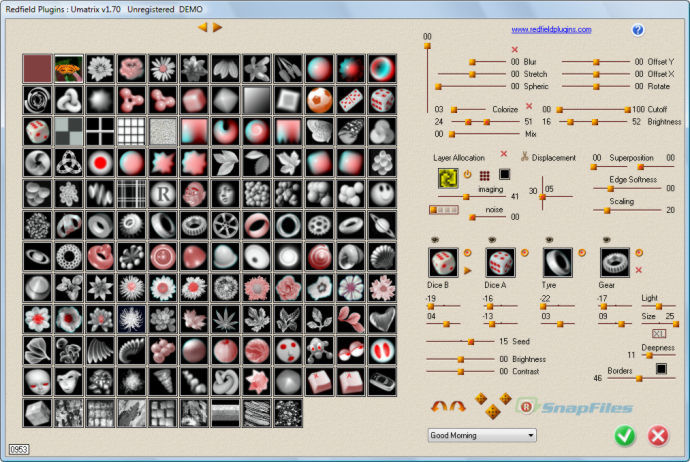 screenshot of Umatrix 3D Plug-in