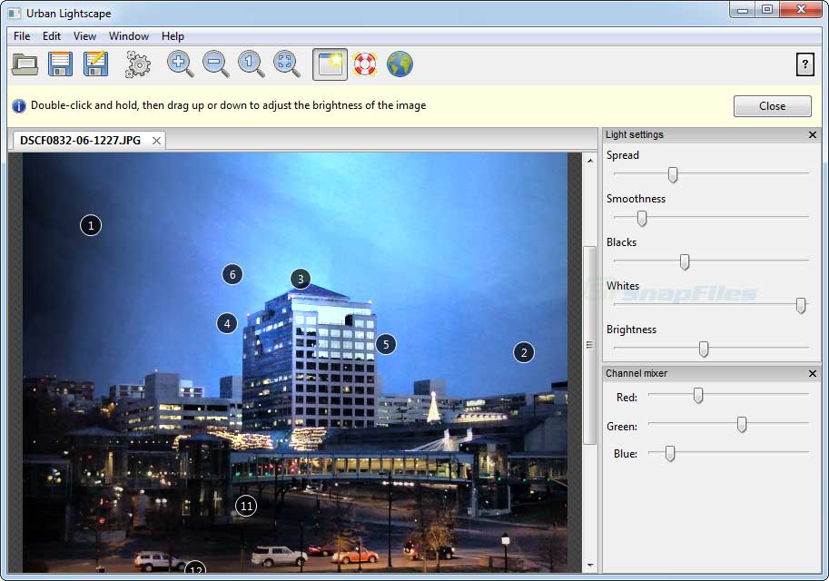 screen capture of Urban Lightscape