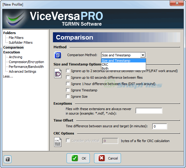screenshot of ViceVersa Pro