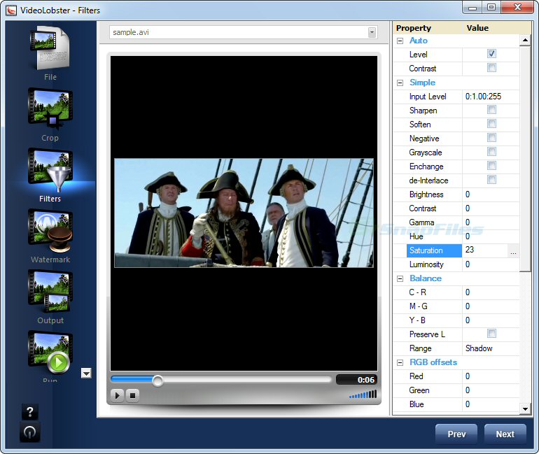 screenshot of VideoLobster (Free Version)