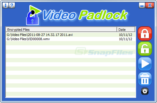screenshot of Video Padlock