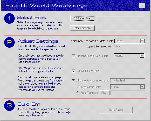 screen capture of WebMerge