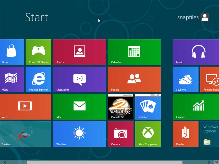 screen capture of Windows 8 Release Preview