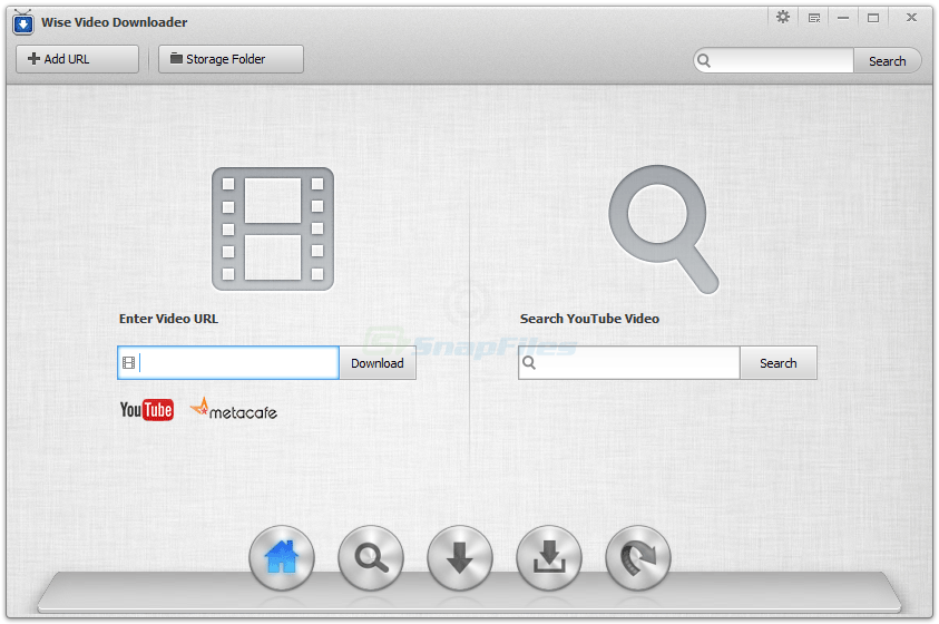 screen capture of Wise Video Downloader