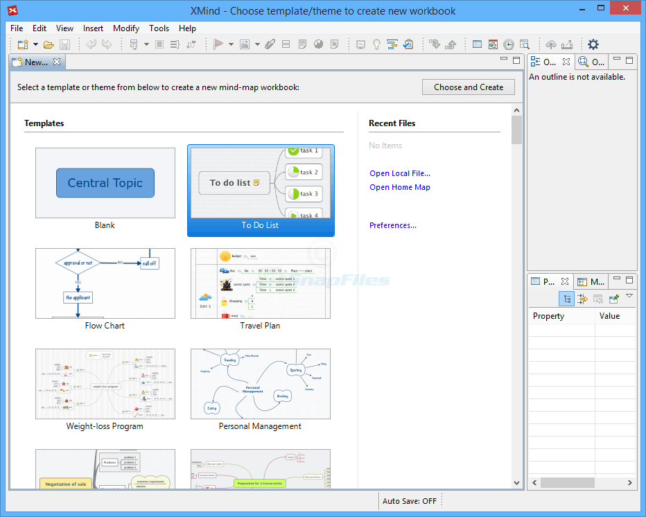 screenshot of XMind 8 Free