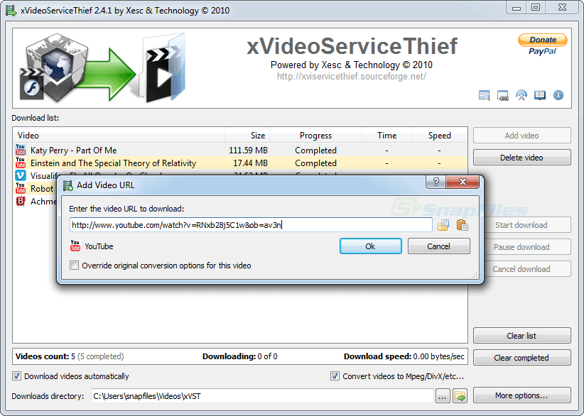 screenshot of xVideoServiceThief