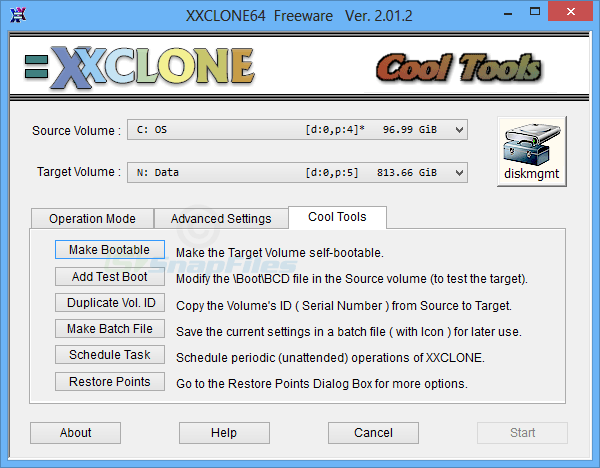 screenshot of XXCLONE Freeware