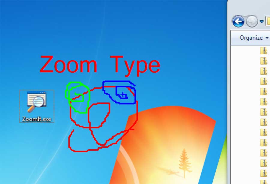 screen capture of ZoomIt
